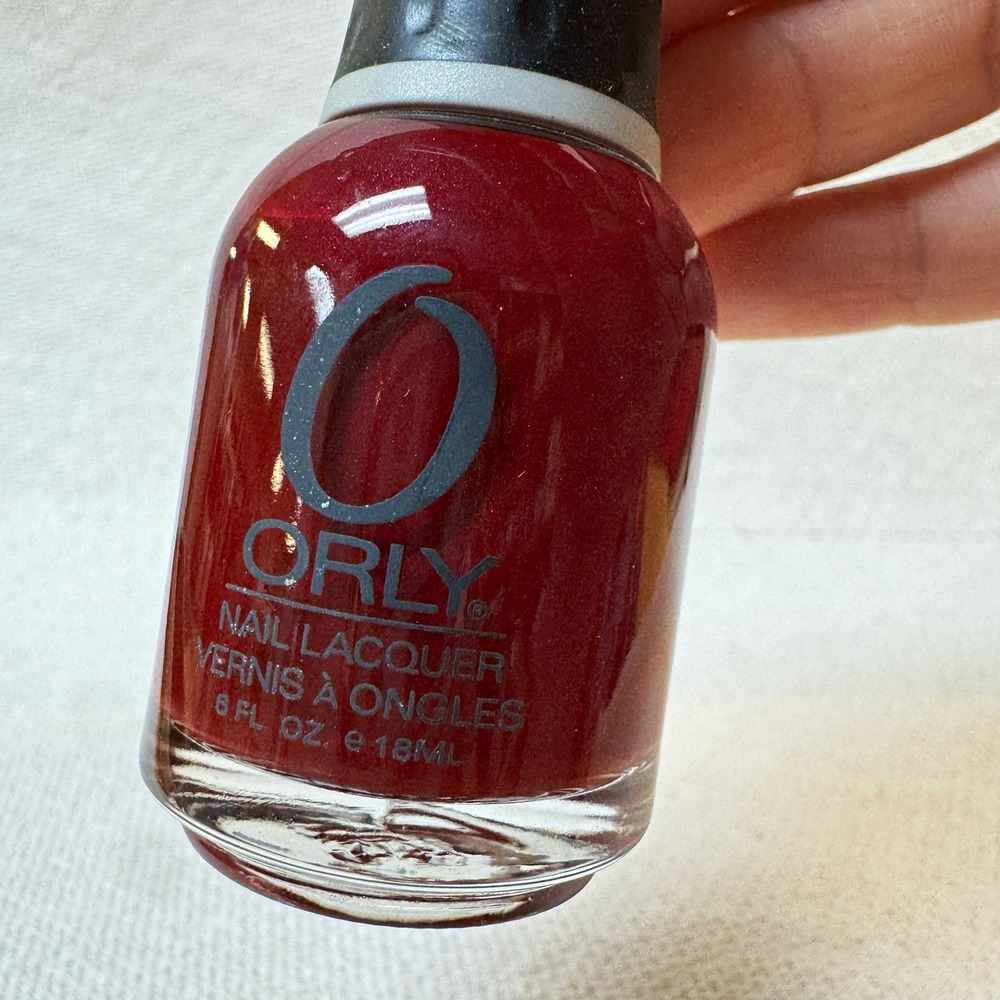 ORLY - 041 Forever Crimson Red Shimmer 0.6 fl oz / 18 mL new without box